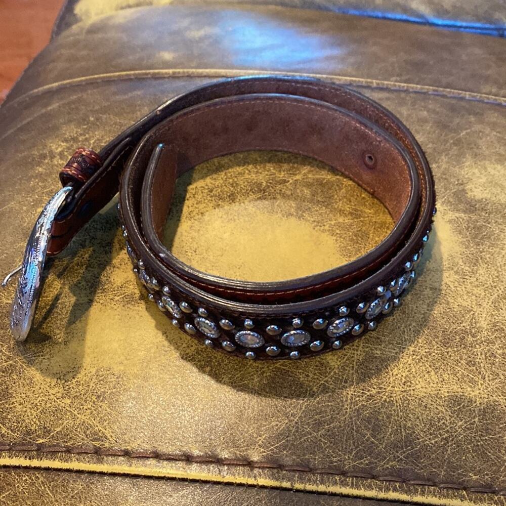 3D leather and bling belt - Picture 8 of 11